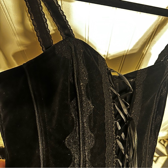 Tripp NYC Velvet corset top - Picture 4 of 7